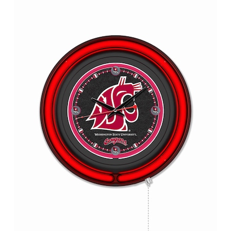 Holland Bar Stool Washington State University 15 Double Neon Wall Clock Clk15BK