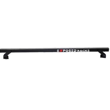 Exposed Rack 39875 Length Solid Textured Black Single Rear Bar 8-00-9603-BK