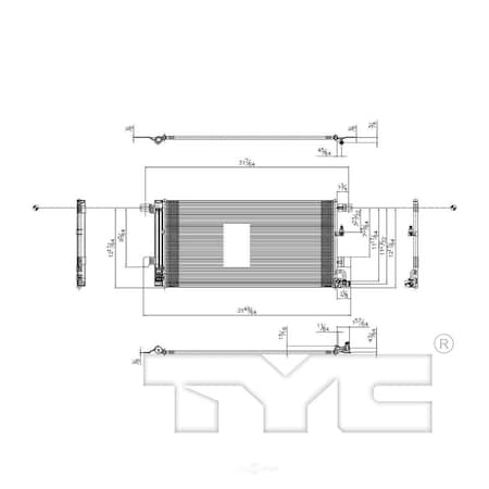Tyc A/C Condenser 30057