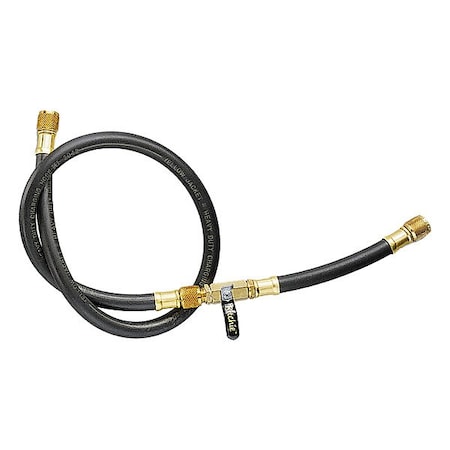 Yellow Jacket High Side Hose, 3 ft L, Black, 600 psi 16236