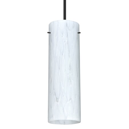 Besa Lighting Besa Stilo 9 Pendant, Carrera, Black Finish, 1x 9W LED 1JT-493019-LED-BK