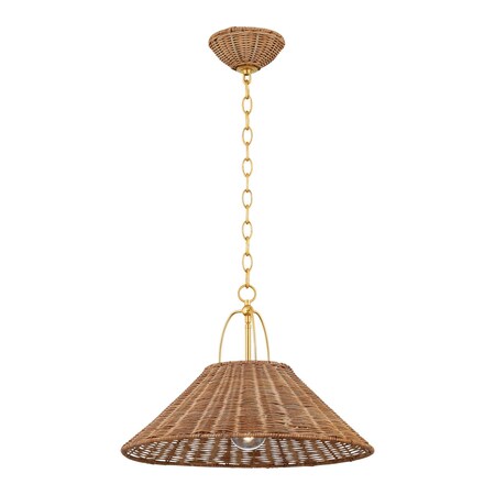 Mitzi Zoe Feldman X Davida 1 Light Pendant 6 In. Aged Brass H894701S-AGB