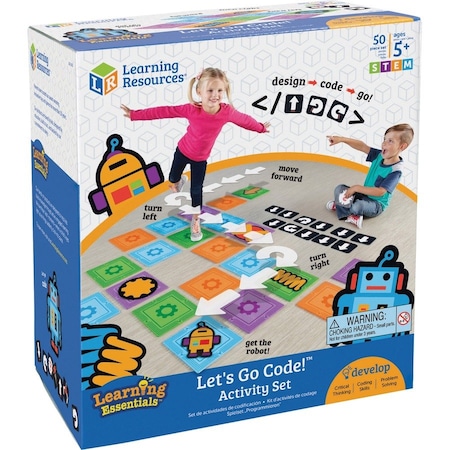 Learning Resources Ages 5 Let's Go Code Activity Set, Multi LRNLER2835