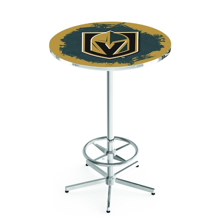 Holland Bar Stool Co 42" Chrome Vegas Golden Knights Pub Table L216C4236LVGdKn