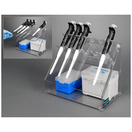 Poltex Pipette Rack/ Hinged Storage Compartment PIPRKHING