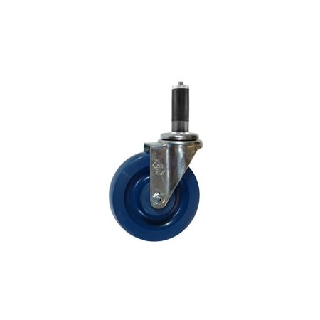 Service Caster 5'' SS Solid Poly Wheel Swivel 1'' Expanding Stem Caster SCC-SSEX20S514-SPUS-1