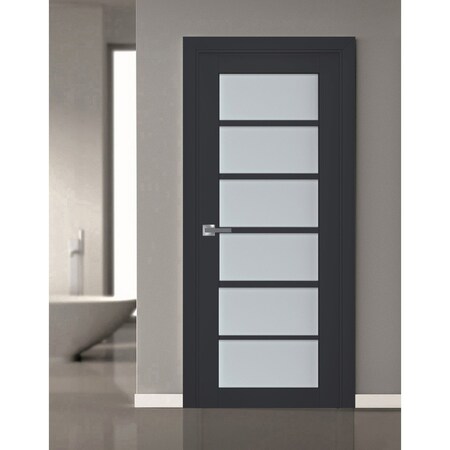Sartodoors Interior Solid French Door Solid Core Modern Interior VEREGIO7602ID-ANT-18
