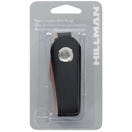 Hillman Leather Brown/Silver Belt Hooks/Pocket Chains Belt Hook Keychain 703178