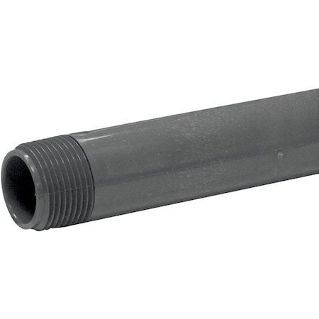 Genova LASCO 210080BC Pipe Nipple, 1 in, PVC, SCH 80 Schedule, 8 in L P-1-8