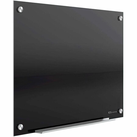 Quartet Infinity Magnetic Glass Marker Board, 36 x 24, Black G3624B