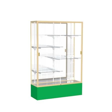 Ghent Spirit Floor Display Case 48x72x16, Mirror, Champange 374MB-GD-KG
