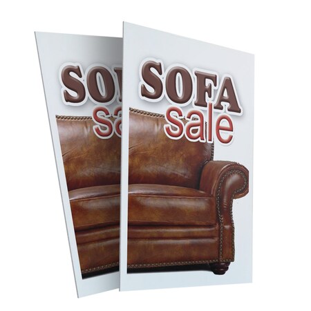 Signmission Sofa Sale, Plastic Signs Only 24 Inch x 36 Inch, Corrugated Plastic, 2PK CSB-2436-2PACK-Sofa Sale