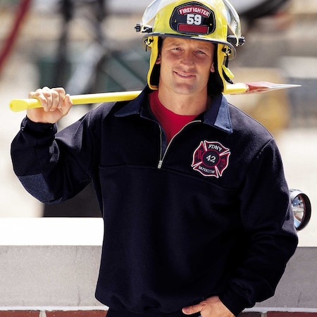 Game Workwear The Defender Denim Collar Jobshirt, Black, Size Large 8020-D