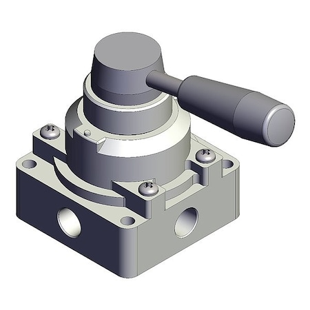 Smc Hand Valve, Closed, VH, Three-Position VH300-N02