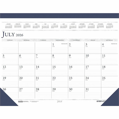 House Of Doolittle Academic Desk Pad, 18 1/2in. x 13in., 2PK 1556