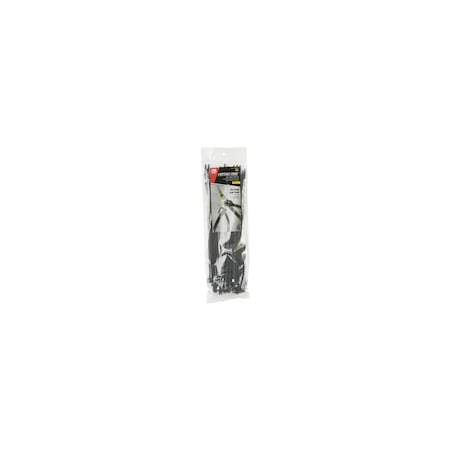 Gb Cable Tie, Double-Lock Locking, 6/6 Nylon, Black, 50PK 46-311UVBSC