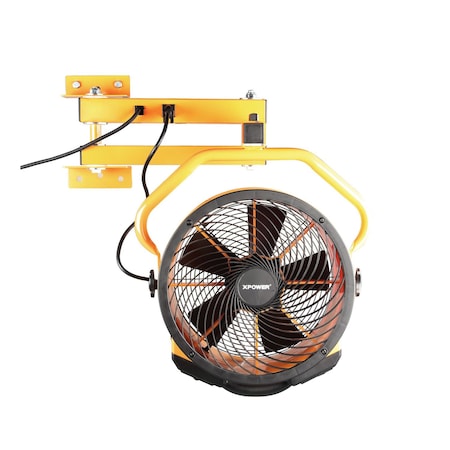 Xpower CoolingFan, 14inDia, Yellow, Plug-In FA-300K