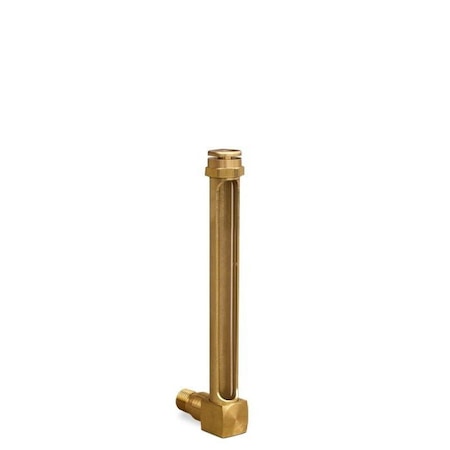 Oil-Rite Brass Liquid Level Gage, Short Elbow, With B2714-3 Cap, 1/4 Npt, Viton B1138-23V3