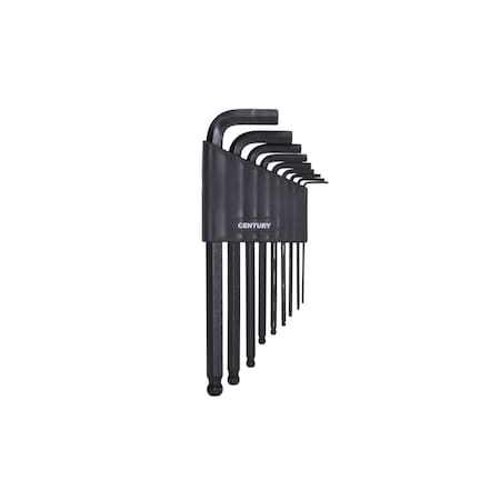 Century Drill & Tool 9 Piece Hex Key Wrench Set 64310