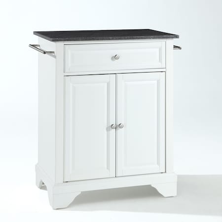 Crosley Lafayette Granite Top Portable Kitchen Island/Cart KF30024BWH