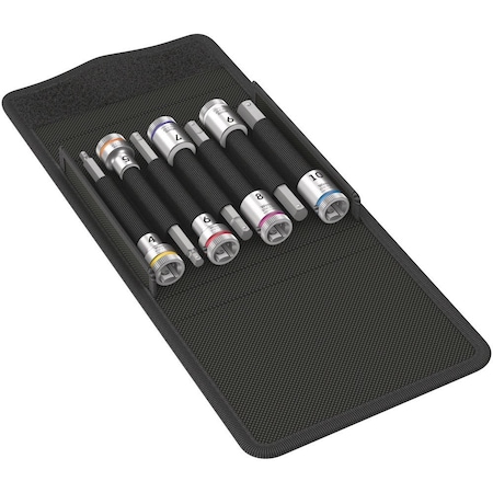 Wera 8740 B HF 1 Zyklop bit socket set with holding function, 3/8 in drive, 7 pieces 5003180001