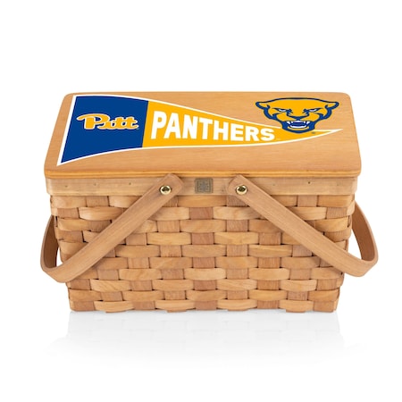 Picnic Time Family Of Brands NCAA Pittsburgh Panthers Poppy Personal Picnic Basket 124-00-299-504-0