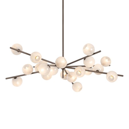 Troy Lighting 9 Light Ezra Chandelier Patina Gold Leaf F3836-PGL