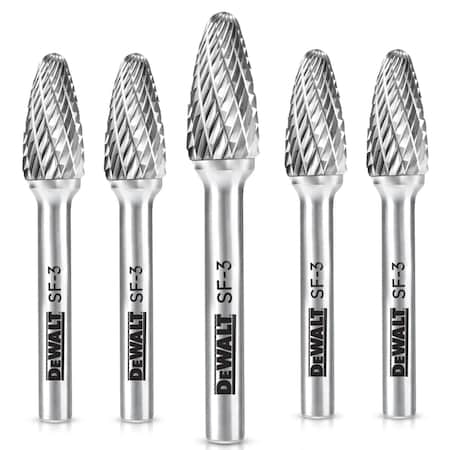 Dewalt CARBIDE BURR SIZE SF-3, 5PK DXCBTJSF3-5
