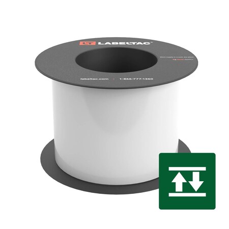 Labeltac High-Tack Label Supply 4in x 75ft LT9, White LT402HK-C