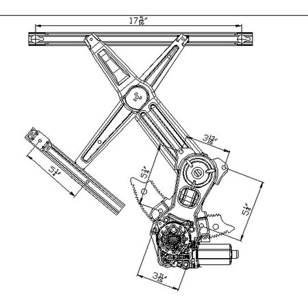 Tyc Power Window Motor And Regulator Assembly 660184