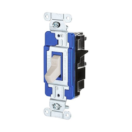 Hubbell WallSwitch, 1/2hp, Toggle, 15A, LightAlmond CSB115STLA