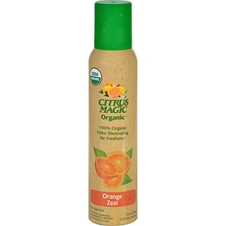Citrus Magic 3.5 oz Organic Odor Eliminating Air Freshener - Orange Zest Liquid 1688654