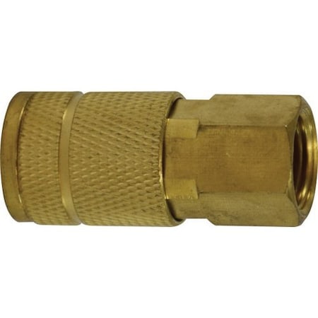 Midland Industries Parker Tru Coupler, 3/8 in FIP, Brass 28508