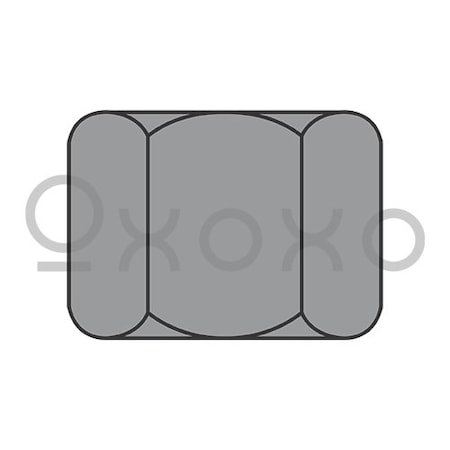 Oxoxo 9/16-18X49/64 Fine Thread High Thickness Hex Nut Grade 8 Plain, 300PK 420582