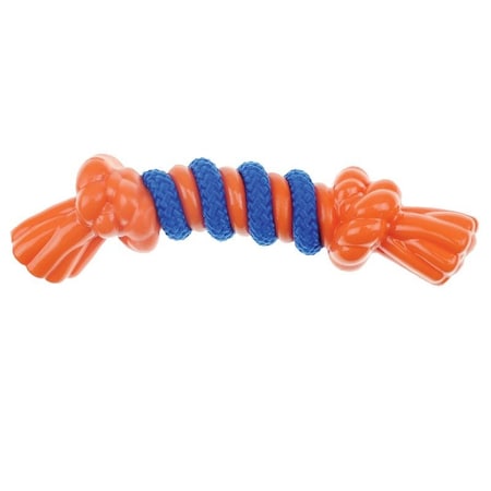 Infinity Dog Toy, S, Rope Bone, Thermoplastic Rubber, Orange ZD2068 12 69
