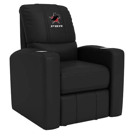 Dreamseat Stealth Recliner with Professional Bull Riders Star Logo XZ52082CDSMHTBLK-PSPBR0003