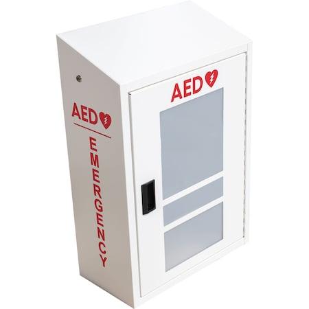 Encore Packaging AED and Emergency Response Combination Cabinet with Alarm - White IFS-5740
