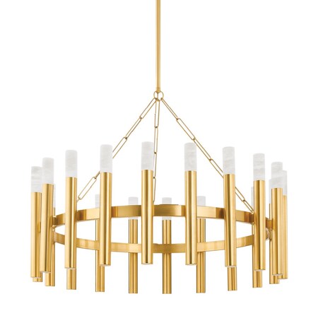 Hudson Valley Lighting Pali 20 Light Chandelier 42.25 In. Aged Brass 5742-AGB
