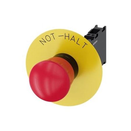 Siemens EMERGENCY STOP mushroom-type actuator 22 mm 3SU1100-1HB20-3FH0