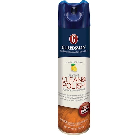 Guardsman 12.5 Oz. Lemon Anytime Clean & Polish for Wood Furniture 460300