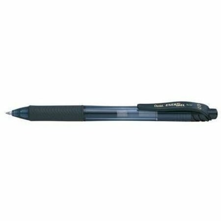 Pentel Retractable Roller Ball Pen, Medium 0.7 mm, Black PK12 PENBL107A
