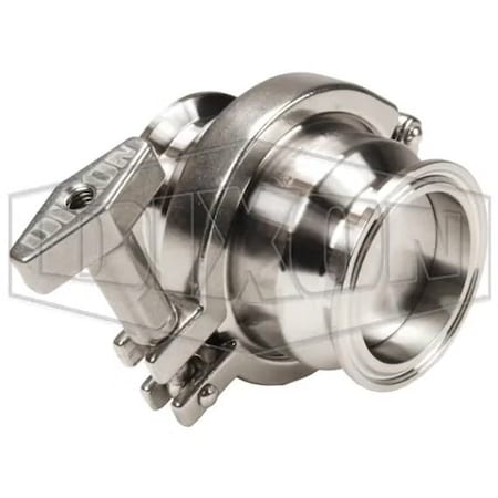 Dixon Spring Check Valve, Series: HSC, 1 in Nominal, Clamp, 145 psi, 15 to 200 deg F, 3.3 in Inlet to Outl HSCE100