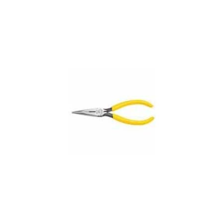 Klein Tools 7 3/16 in D203 Needle Nose Plier, Side Cutter Plastic Dipped Handle D203-7