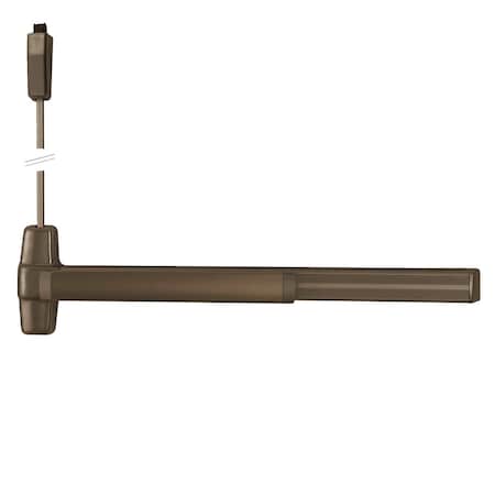 Von Duprin Grade 1 Surface Vertical Rod Exit Bar, Wide Stile Pushpad, Dark Oxidized Satin Bronze Oil Rubbed 9927EO-F 4 US10B LBR