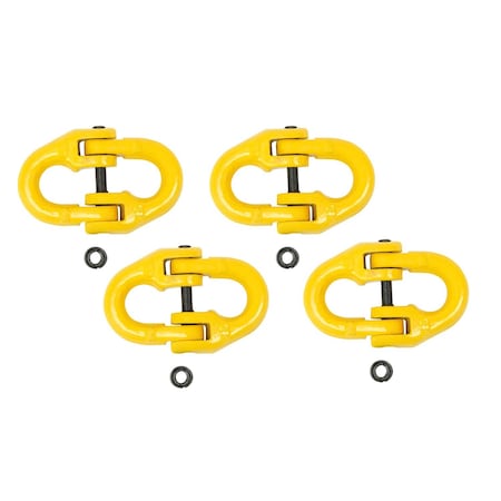 Mytee Products 5/16 in Grade 80 Coupling Link, Hammerlock, Hammer Lock Chain Connector, 4PK G8-CL-516x4