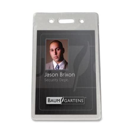 Sicurix Proximity Badge Holders Vertical CLEAR, 50PK 47820