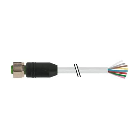 Murrelektronik Cordset, Straight, M12, Gray, 24AWG, 3 A 7000-17041-2921000