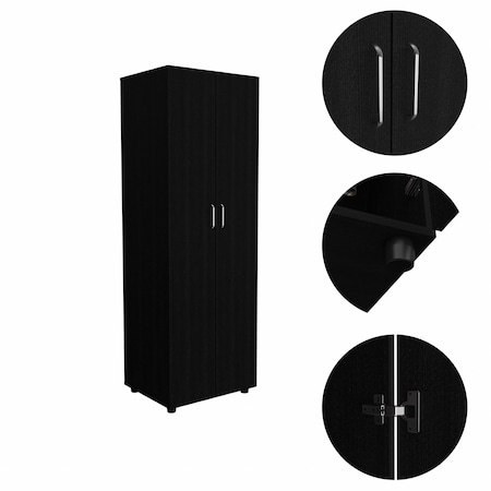 Homeroots 71" Black Combo Dresser 473299