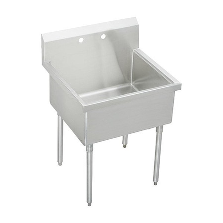 Just Manufacturing Scullery Sink, 39"x27.5"x44", Gray SB136-2-J
