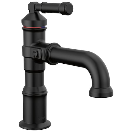 Delta Broderick Single Handle Bathroom Faucet In Matte Black 584-BLLPU-DST